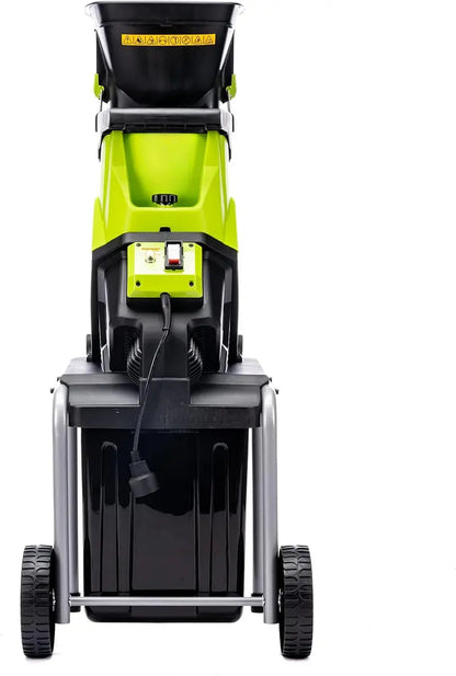 15-Amp Corded Electric Garden Chipper with Integrated Collection Bin