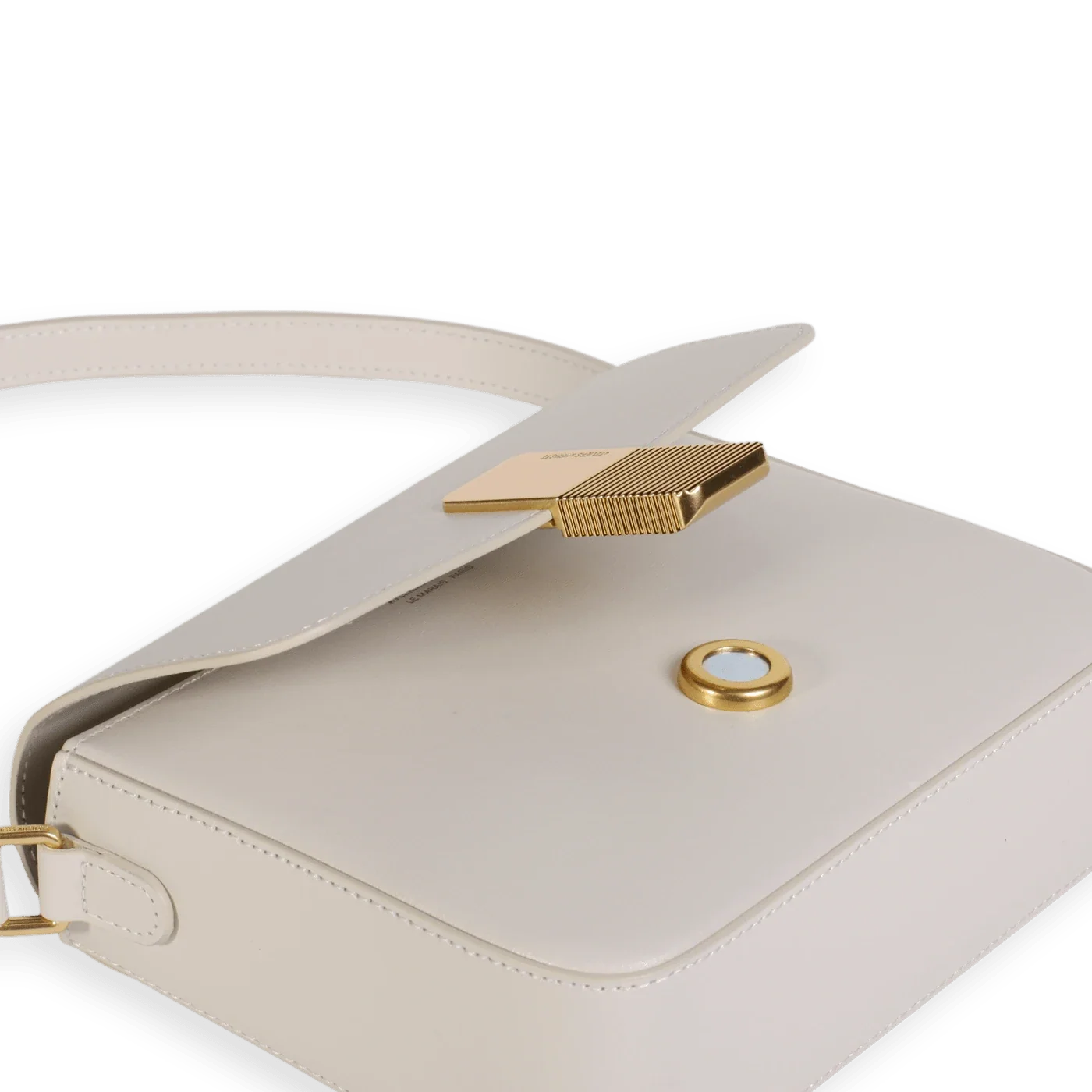 Mini Monceau - Cuir Box Blanc Cassé