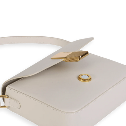 Mini Monceau - Cuir Box Blanc Cassé