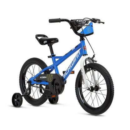 Schwinn Koen & Elm 16-Inch Kids BMX Bike, SmartStart Design, Adjustable Saddle, Training Wheels