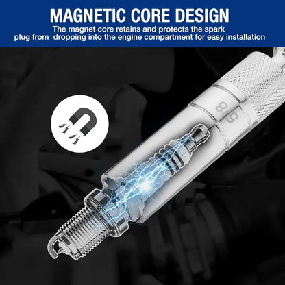 WORKPRO 7-Piece Magnetic Swivel Spark Plug Socket Set