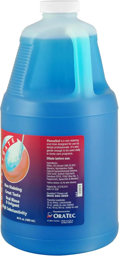 TheraSol 64 oz Non-Staining Antiseptic Mouthwash & Gum Health Oral Care Concentrate