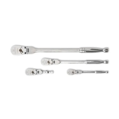 1/4″, 3/8″, 1/2″ Drive 120XP Flex Handle Ratchet Set  4-Piece