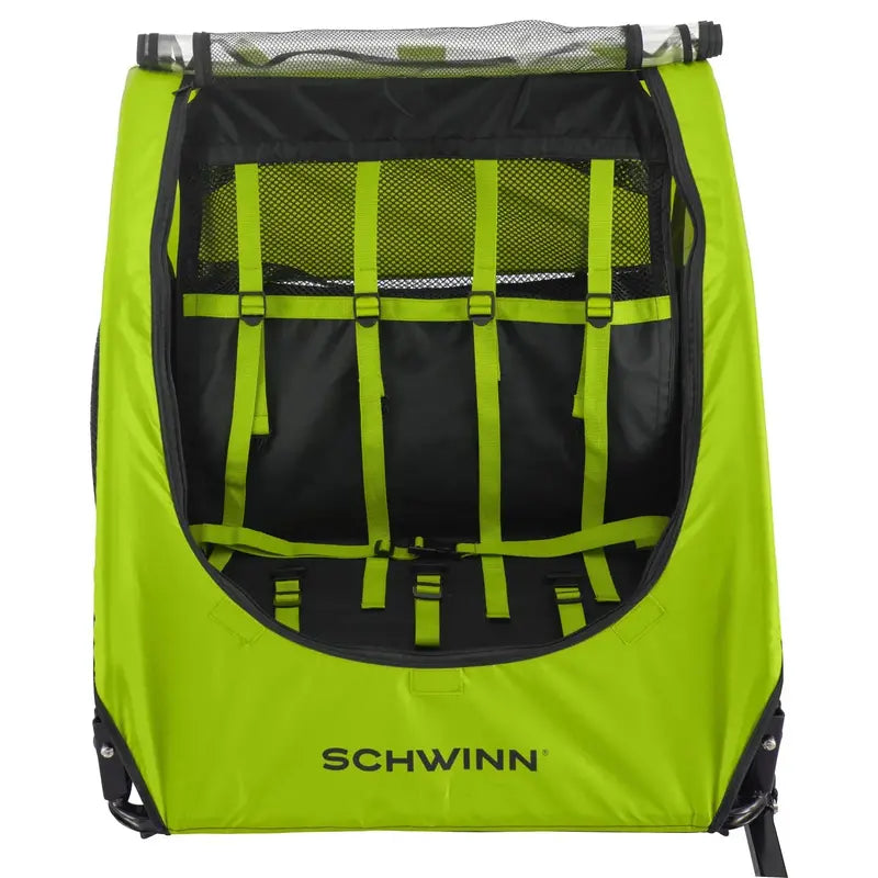 Schwinn Shuttle Folding Bike Trailer  Lightweight, Hitch-Compatible Carrier for Kids or Gear