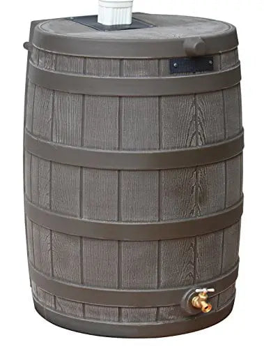 Good Ideas Rain Wizard 50 Gallon Rain Barrel  Oak