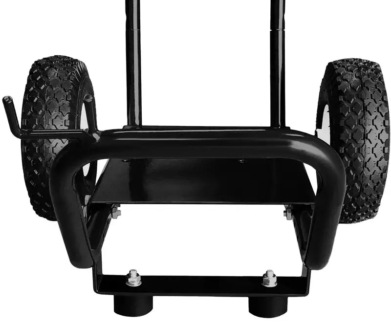 Wheeled Pressure Washer Cart Frame  Heavy-Duty Push-Handle Mounting System