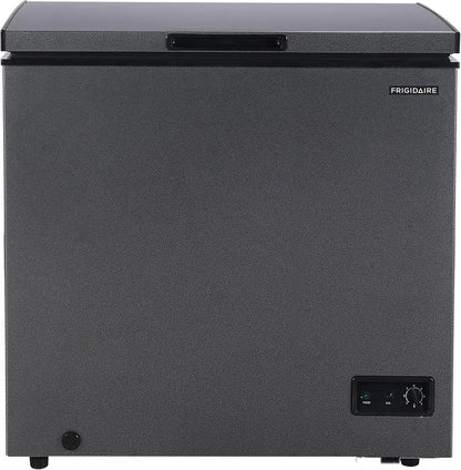 Frigidaire 7 Cu. Ft. Chest Freezer  Granita Finish, Adjustable Thermostat, Easy-Defrost Design with Removable Basket