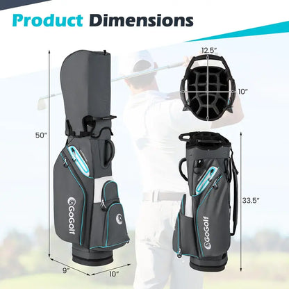 14-Way Divider Portable Golf Bag  Lightweight Carry Solution for Men and Women