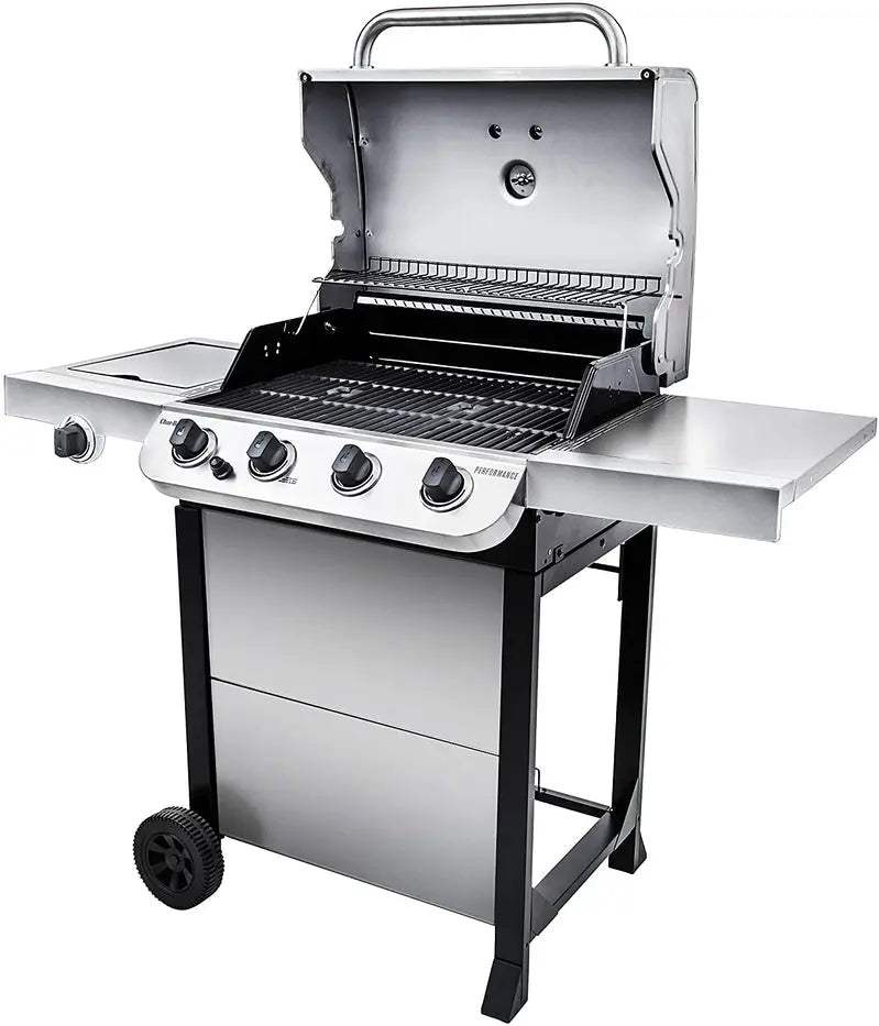 Char-Broil Performance 4-Burner Propane Grill  Stainless Steel Cart-Style Gas Grill with Even Heat Control