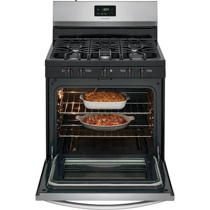 Frigidaire Stainless Steel 30-Inch 5-Burner Freestanding Gas Range (FCRG3052AS)