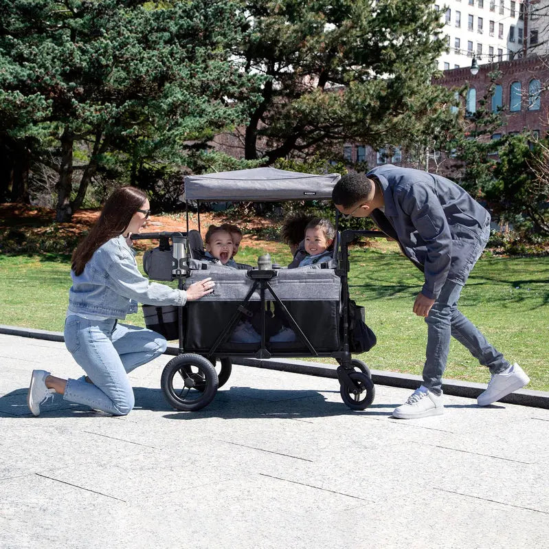 Delta Children Jeep Wrangler 4-Seater Stroller Wagon  Deluxe Outdoor Ride-On Cart