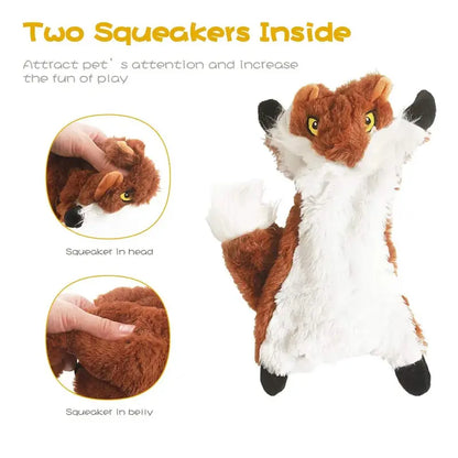 Plush Paws No-Stuffing Squeaky Dog Toy Set  5 Pack, Durable & Safe for All Breeds