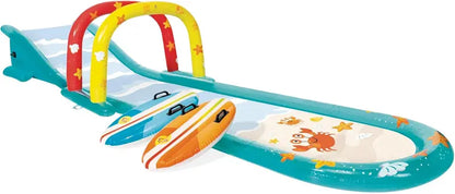 Intex Jungle Adventure Inflatable Play Center  96″ x 78″ x 28″ Kiddie Splash Pool with Water Slide for Toddlers & Backyard Fun