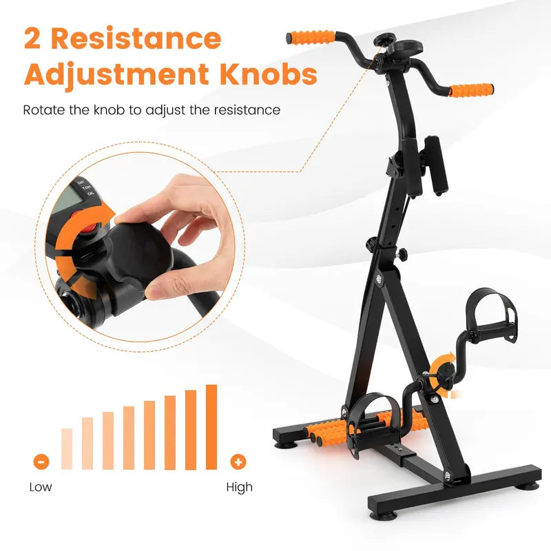 Low-Impact Pedal Exerciser for Seniors  Hand & Foot Use