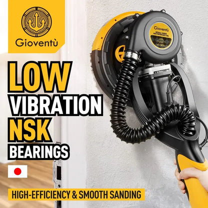 Giovent Electric Drywall Sander with Integrated Vacuum  Ideal for Popcorn Ceiling Removal