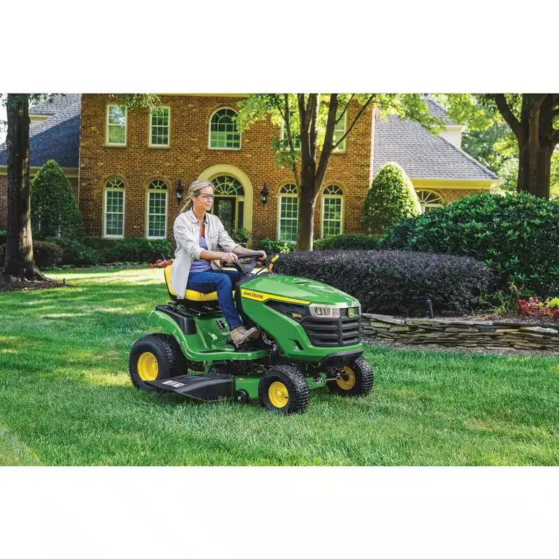 John Deere S100 42-Inch Gas-Powered Riding Lawn Mower with 17.5 HP Hydrostatic Transmission