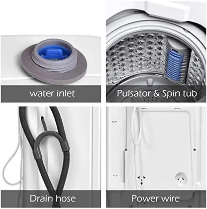 Giantex Portable Full-Automatic Washing Machine  Compact Washer-Spinner Combo