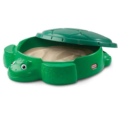 Little Tikes Turtle Sandbox  Kid-Friendly Outdoor Play Sand Table with Cover