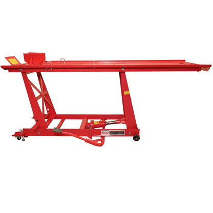 Heavy-Duty Hydraulic Motorcycle Lift Table  1,000-Pound Capacity, Extra-Long Platform