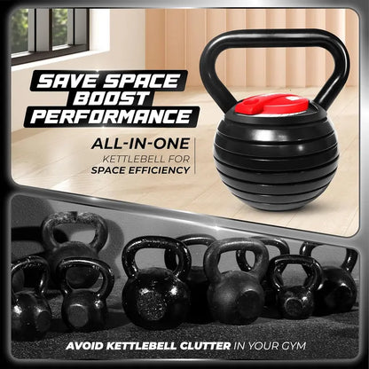 Yes4All Adjustable Kettlebell System  Modular Weight Set with Interchangeable Handles & Grips for Versatile Strength Training