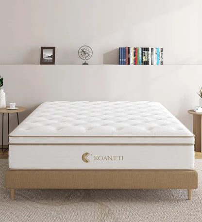 KOANTTI 12-Inch Medium-Firm Memory Foam Mattress for Supportive Sleep