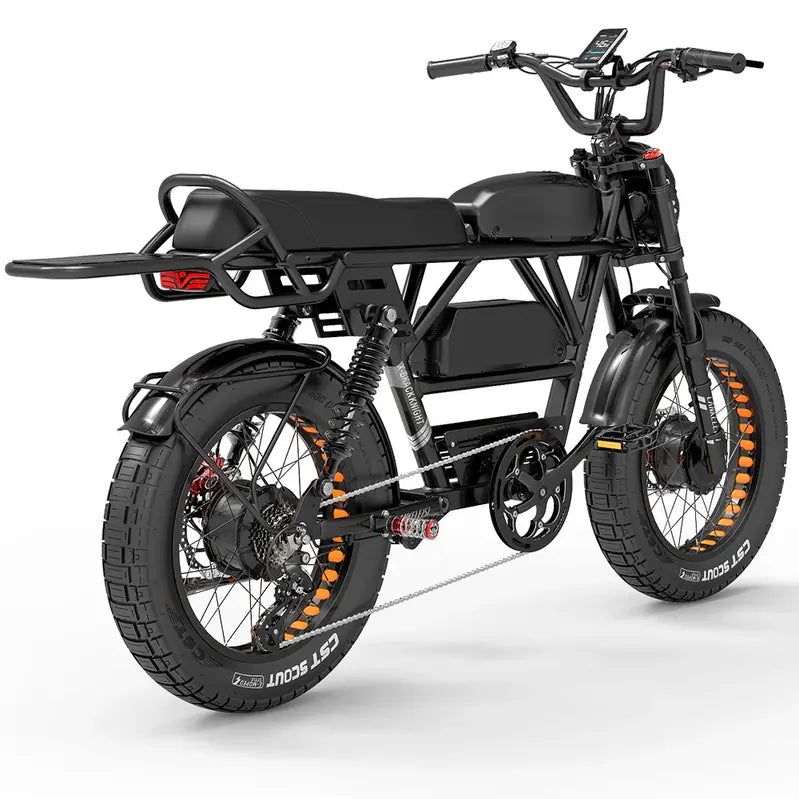 Lankeleisi X-Black Knight E-Mountain Bike  1000W Dual Motor Fat Tire eBike with 45Ah Battery