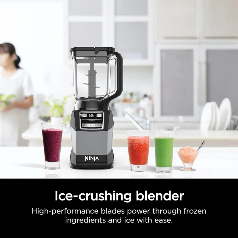 Ninja Auto-IQ Compact Kitchen System  72oz Smart Blender for Smoothies, Doughs, and Frozen Blends