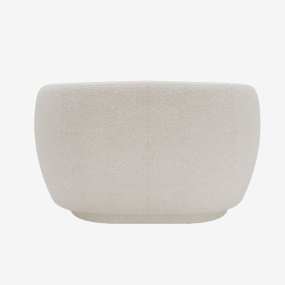 Loveseat Joshua - Fauteuil 2 places en tissu bouclette cr me