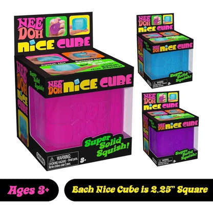 NeeDoh Nice Cube  2.25-Inch Compact Squishy Sensory Cube