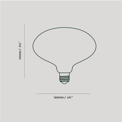 Oval Dim-to-Warm Pendant Light in Walnut