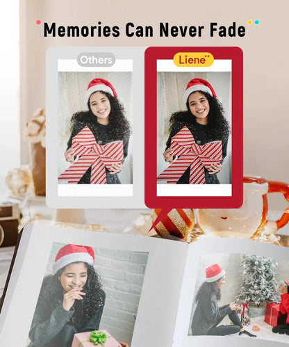 Liene 4×6 Portable Photo Printer  Wi-Fi Enabled Thermal-Dye Sublimation Printer for iOS & Android
