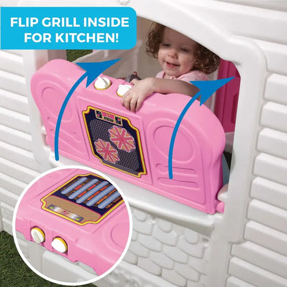Sweetheart Playhouse  Outdoor Wooden Play Structure for Kids