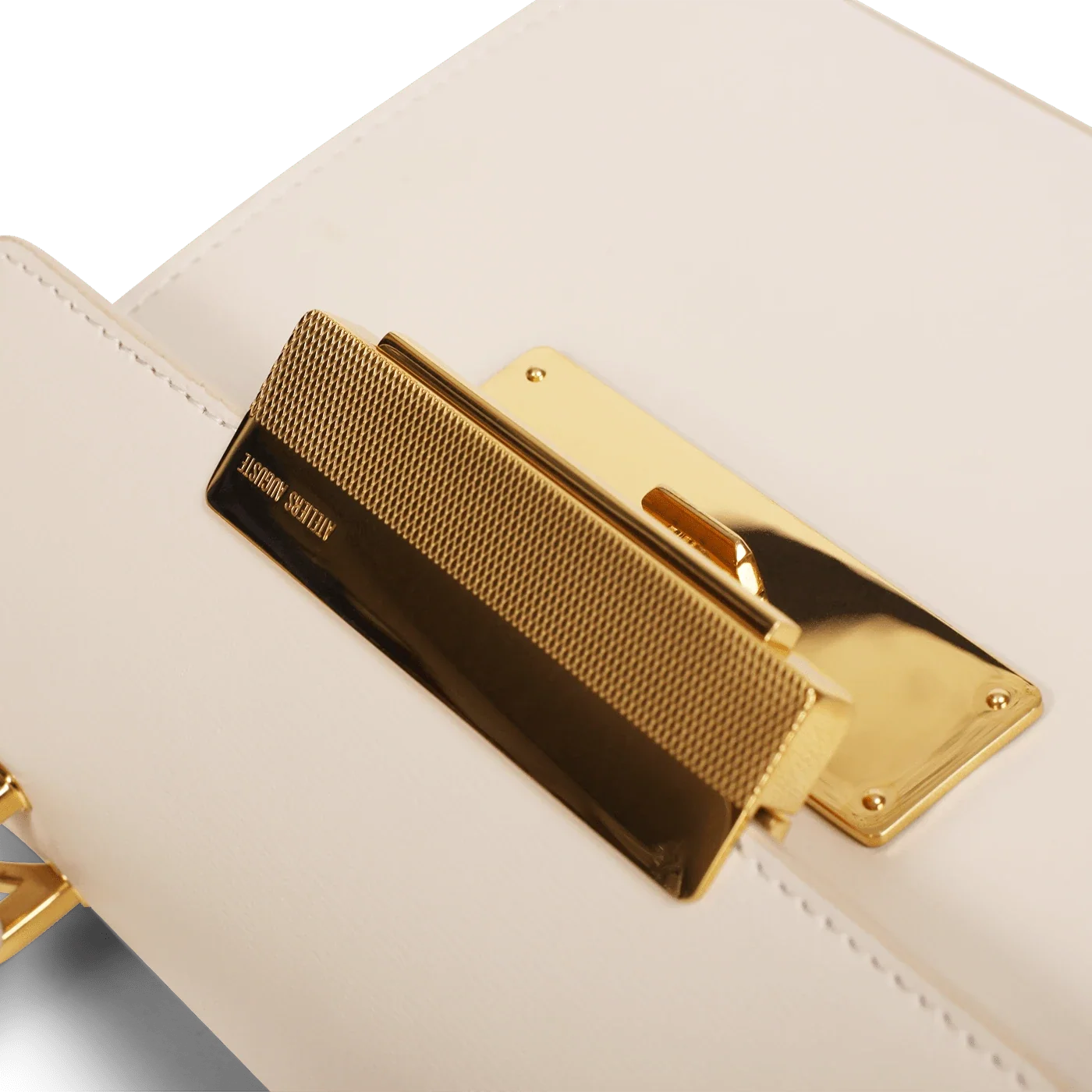 Mini Capucine - Cuir Box Blanc Cassé