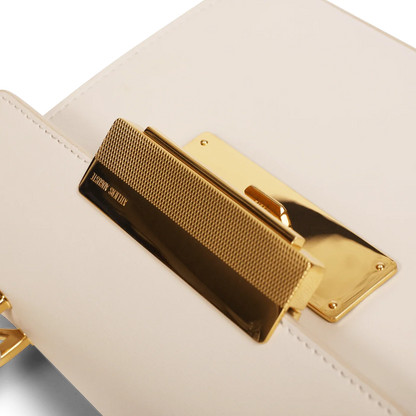 Mini Capucine - Cuir Box Blanc Cassé