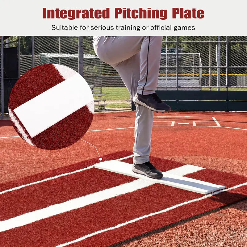 10′ x 3′ Indoor/Outdoor Softball Pitching Practice Mat