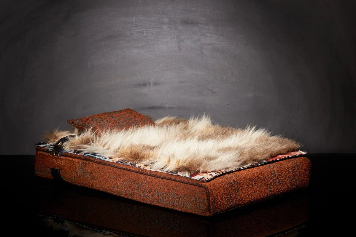 Lit pour chat « Inuit » orange automne