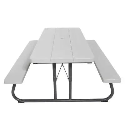 6-Foot Classic Folding Picnic Table  Lightweight, All-in-One Outdoor Dining Set