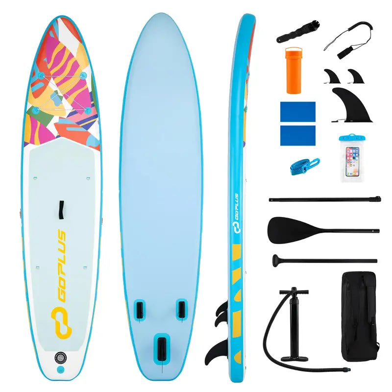 11-Foot Inflatable Stand-Up Paddle Board with Complete Accessory Kit