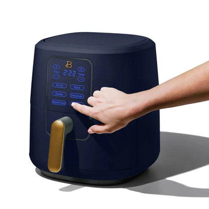 Drew Barrymore Starry Night Air Fryer  6-Quart TurboCrisp Model with Touchscreen Controls & Blue Accents