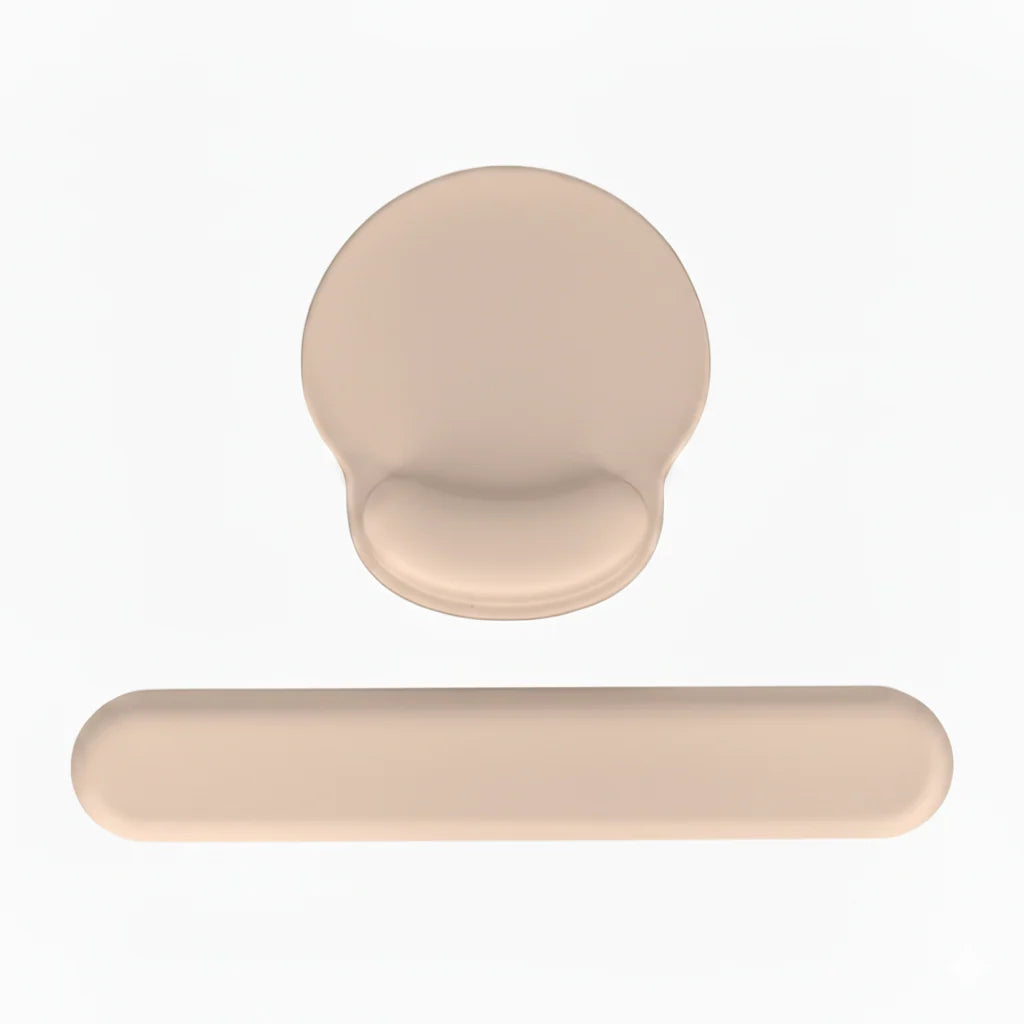 Tapis de souris ergonomique et coussin clavier 2-en-1