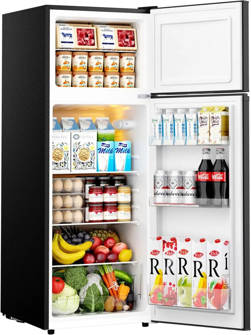 EUHOMY 3.2 cu. ft. Single-Door Mini Fridge  Adjustable Thermostat Compact Cooler