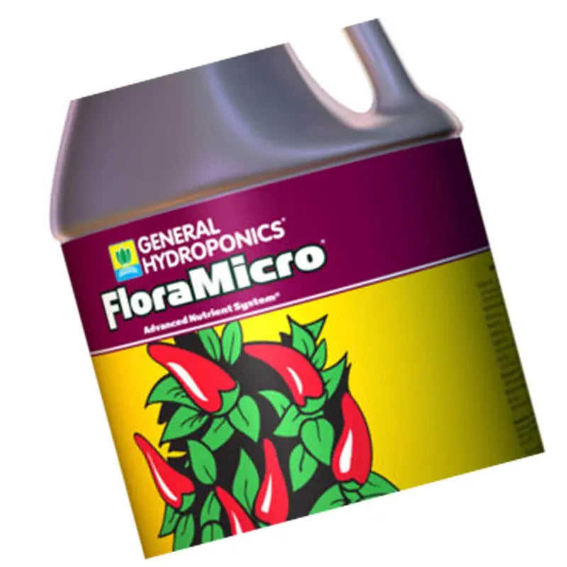 General Hydroponics FloraMicro Advanced Nutrient System, 1-Gallon