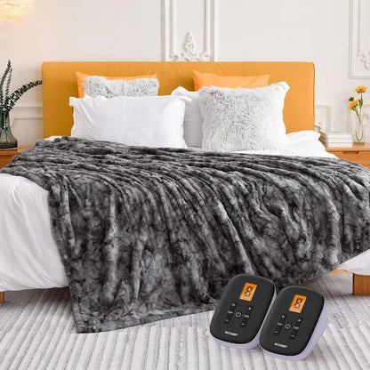 WOOMER Heated Blanket King Size Electric Blanket 90 x 100