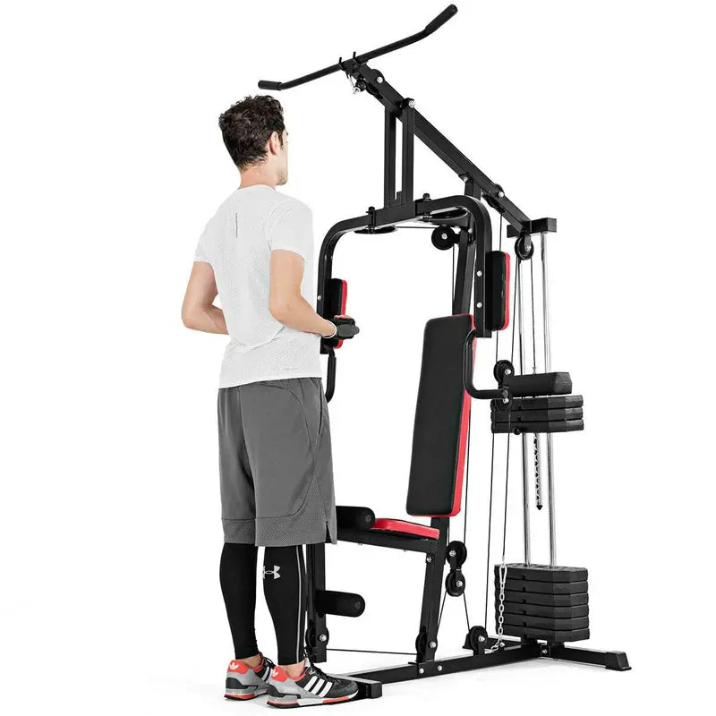 All-in-One Home Gym System  Multi-Station Strength Training & Cardio Workout Machine