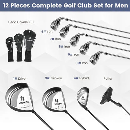 Complete Beginner-Friendly Golf Club Set for Adult Men