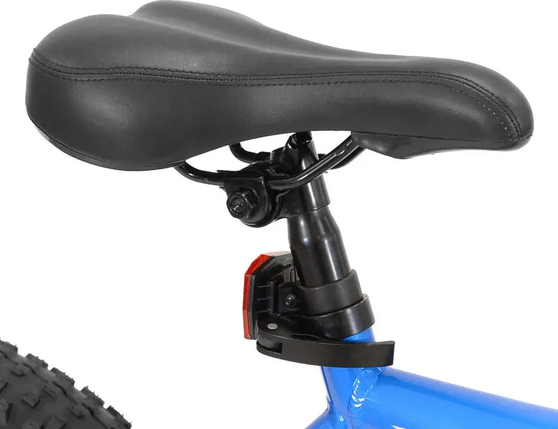 Genesis 24″ Mauler Boy’s Mountain Bike, Blue, Aluminum Frame, 8-Speed, Disc Brakes