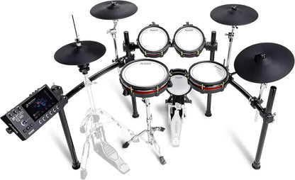 Alison Strata Prime Electronic Drum Kit  Touchscreen Interface & Dual-Zone Mesh Heads