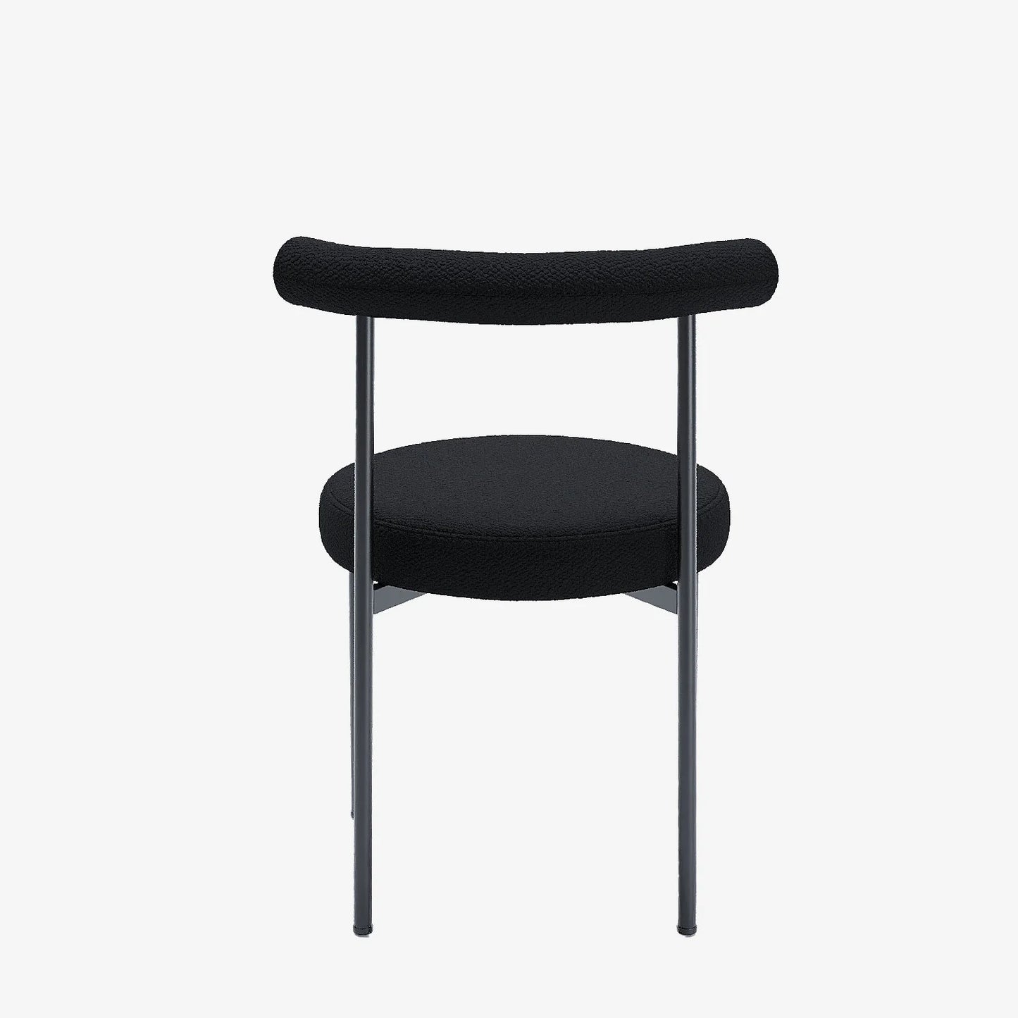 Lot de 2 chaises de salle   manger design moderne, bouclette grise anthracite Julia