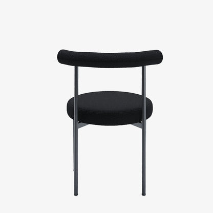 Lot de 2 chaises de salle   manger design moderne, bouclette grise anthracite Julia