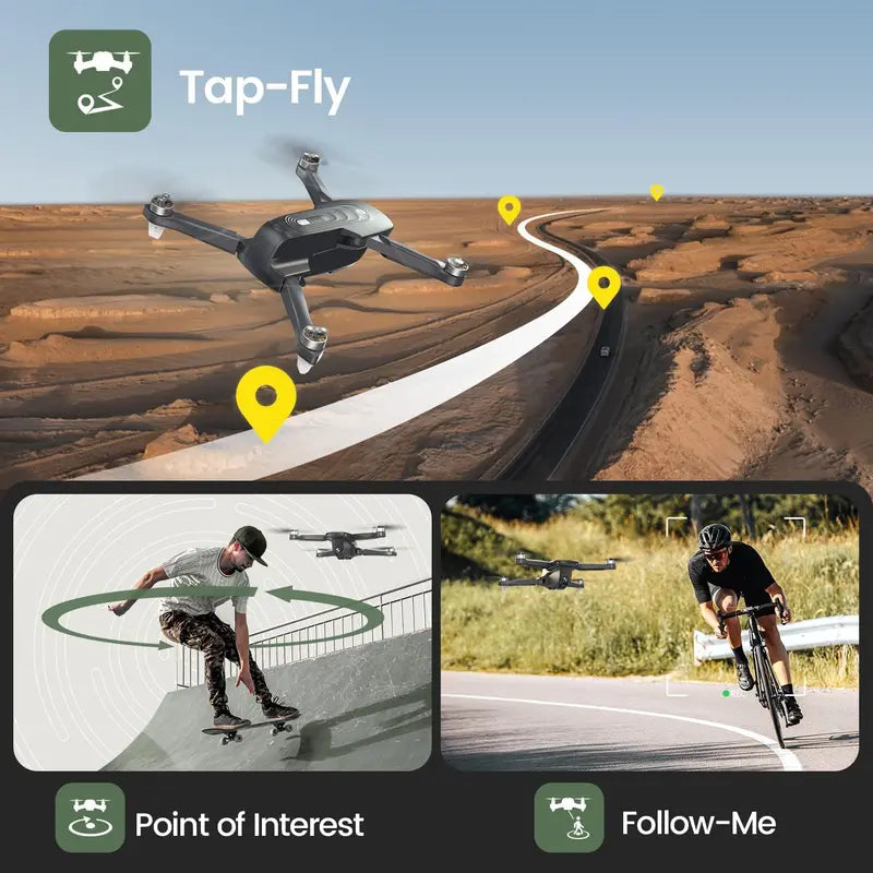 Holy Stone HS175D GPS Drone  4K Camera, Brushless Motors, Auto Return, Follow Me & 46-Minute Flight Time